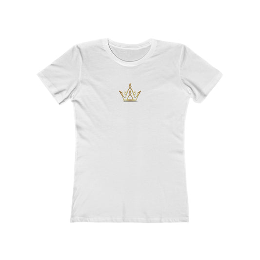 Chic Crown Boyfriend Tee for Women, Stylish Oversized T-Shirt, Casual Weekend Wear, Gift for Her, Trendy Graphic Top, Summer Fashion