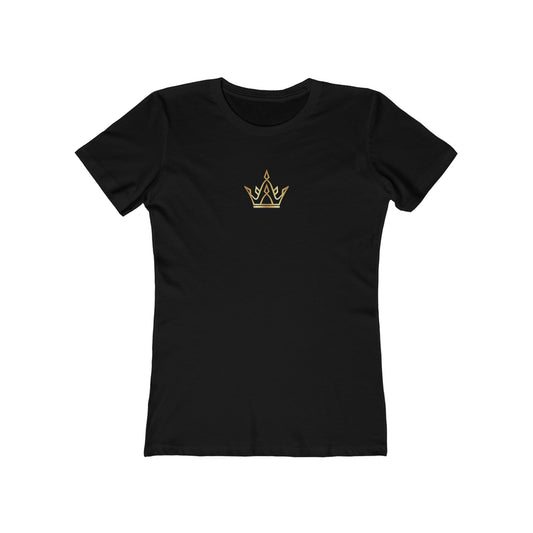 Chic Crown Boyfriend Tee for Women, Stylish Oversized T-Shirt, Casual Weekend Wear, Gift for Her, Trendy Graphic Top, Summer Fashion