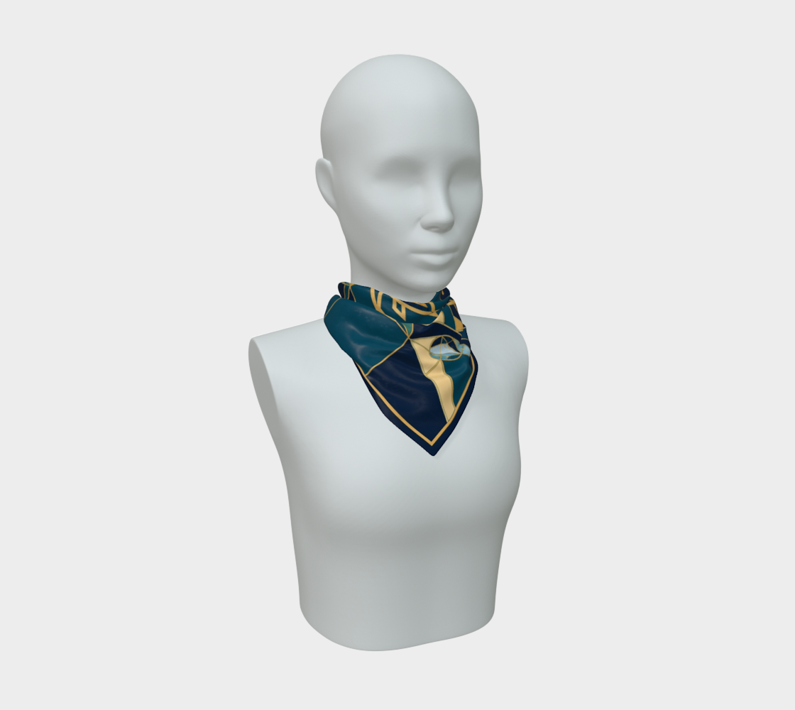 Facets of Her Reign — The Many-Crowned Woman Scarf