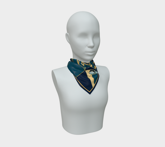 Facets of Her Reign — The Many-Crowned Woman Scarf