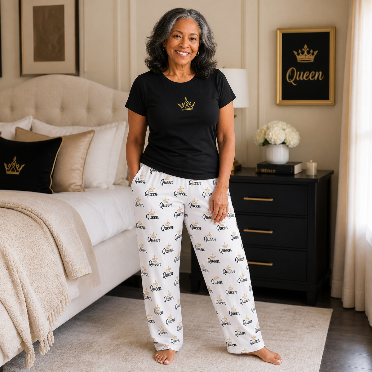 Crowned Comfort Pajama Set