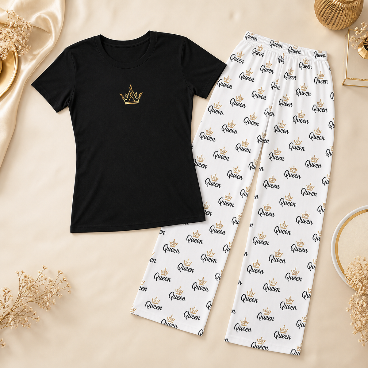 Crowned Comfort Pajama Set