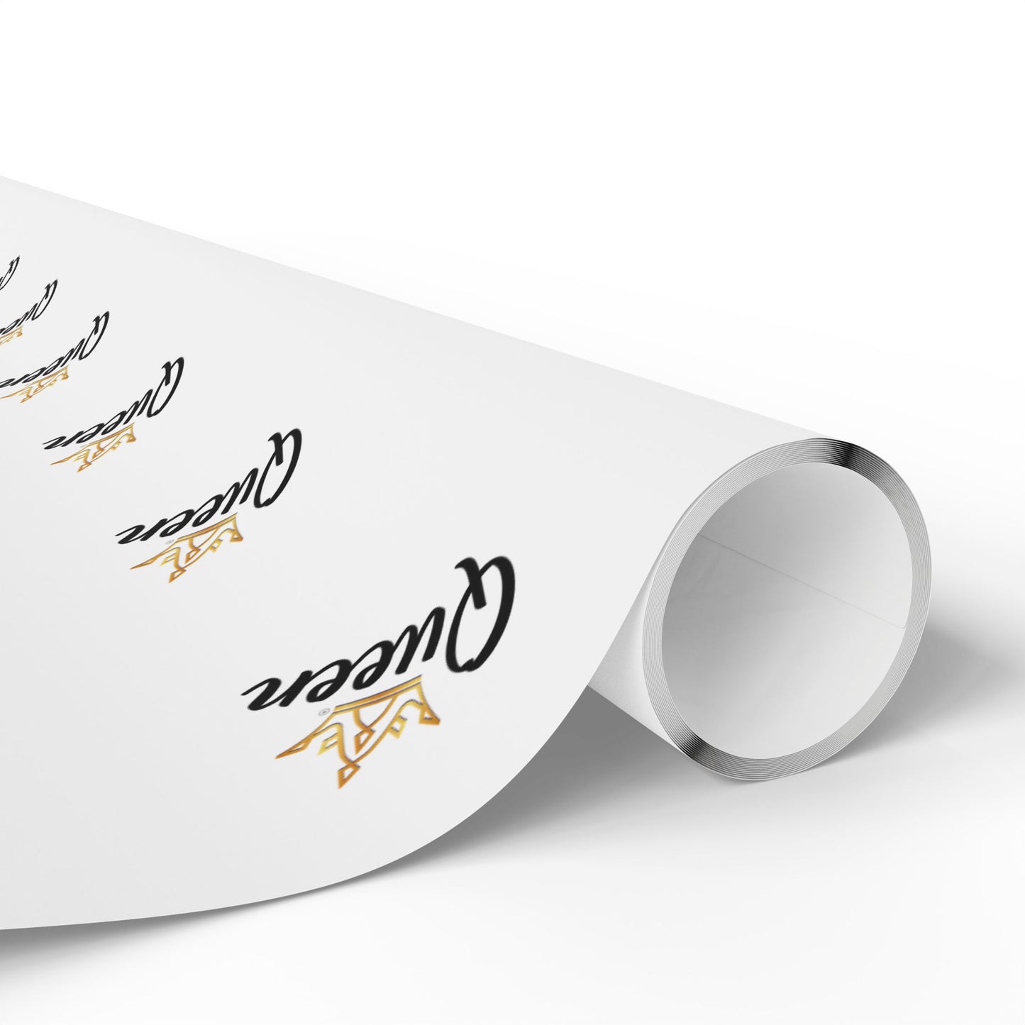 Roll of vinyl with 'Queen' branding on a white background