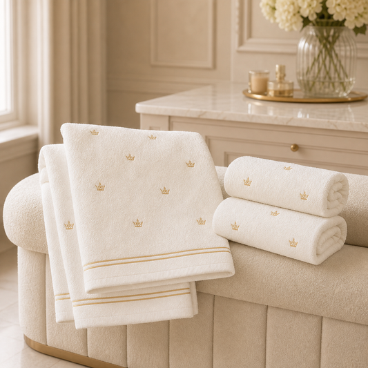 The Queen’s Sanctuary Ivory Towel Set